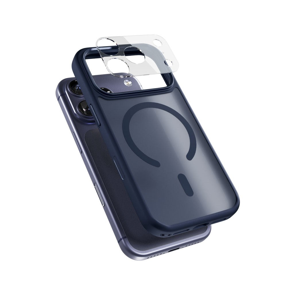 iPhone 17 Pro Epico HeroMatte Pro Mag+ Cover m. Kamerabeskyttelse - MagSafe Kompatibel - Blå