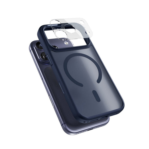 iPhone 17 Pro Epico HeroMatte Pro Mag+ Cover m. Kamerabeskyttelse - MagSafe Kompatibel - Blå