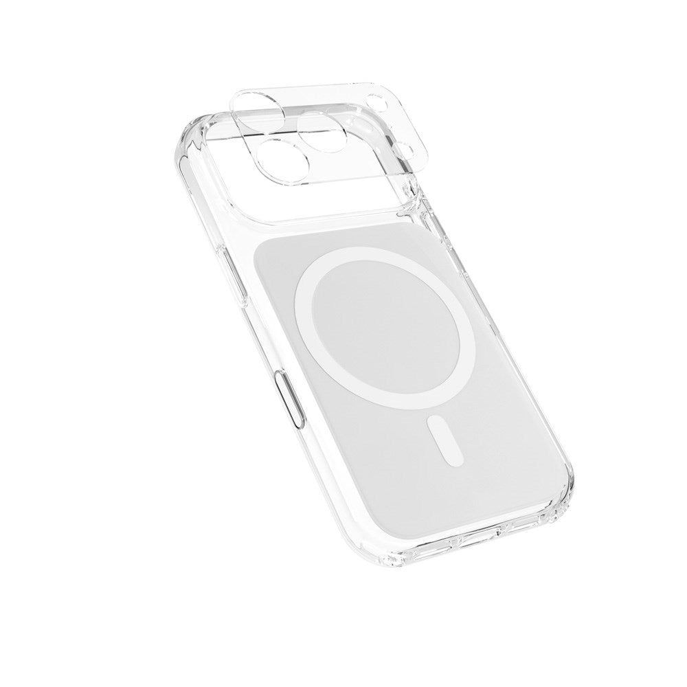 iPhone 17 Pro Epico Tile Mag+ Cover - MagSafe Kompatibel - Gennemsigtig / Hvid