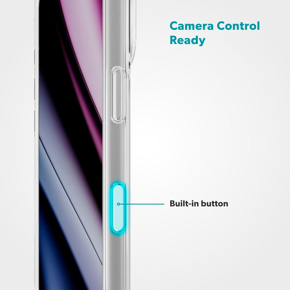 iPhone 17 Pro Max Epico Tile Mag+ Cover - MagSafe Kompatibel - Gennemsigtig / Hvid