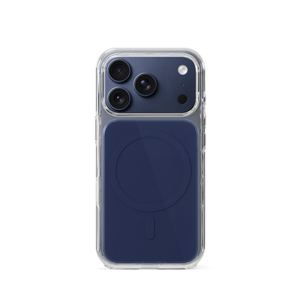 iPhone 17 Pro Max Epico Tile Mag+ Cover - MagSafe Kompatibel - Gennemsigtig / Blå