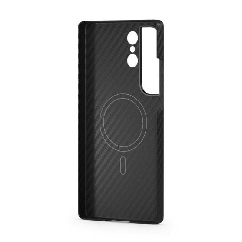 Samsung Galaxy S26+ (Plus) Spello Mag+ Carbon Case - MagSafe Kompatibel - Sort