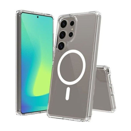 Samsung Galaxy S26 Ultra Spello Mag+ Clear Case - MagSafe Kompatibel - Gennemsigtig
