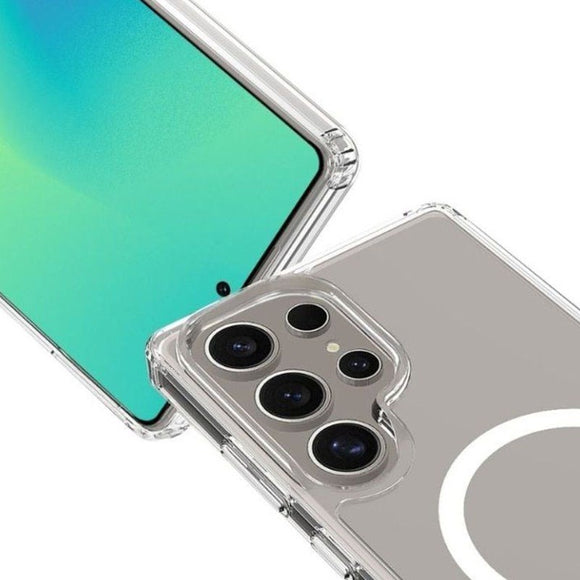 Samsung Galaxy S26 Ultra Spello Mag+ Clear Case - MagSafe Kompatibel - Gennemsigtig