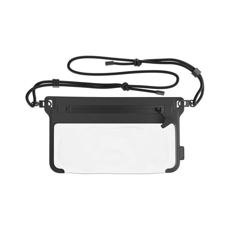 Spello Vandtæt Crossbody Universal Etui - Maks. 8.5" - Sort / Gennemsigtig