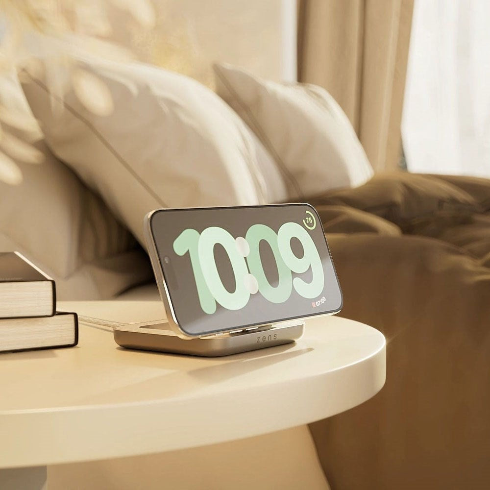 ZENS 15W Qi2 Magnetisk Trådløs Oplader - MagSafe Kompatibel - Hvid