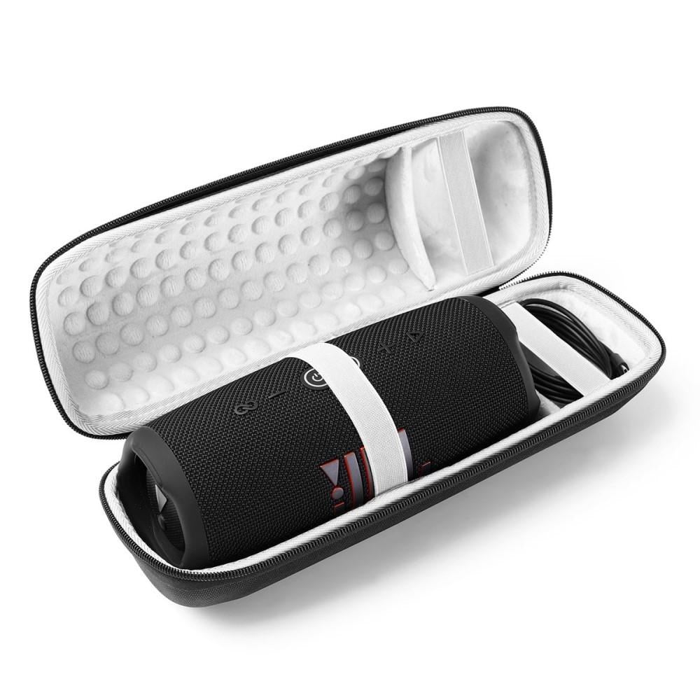 Højjtaler Etui Til JBL Charge (5/4) / Pulse (4/3) m. Lynlås & Strop - Sort / Grå