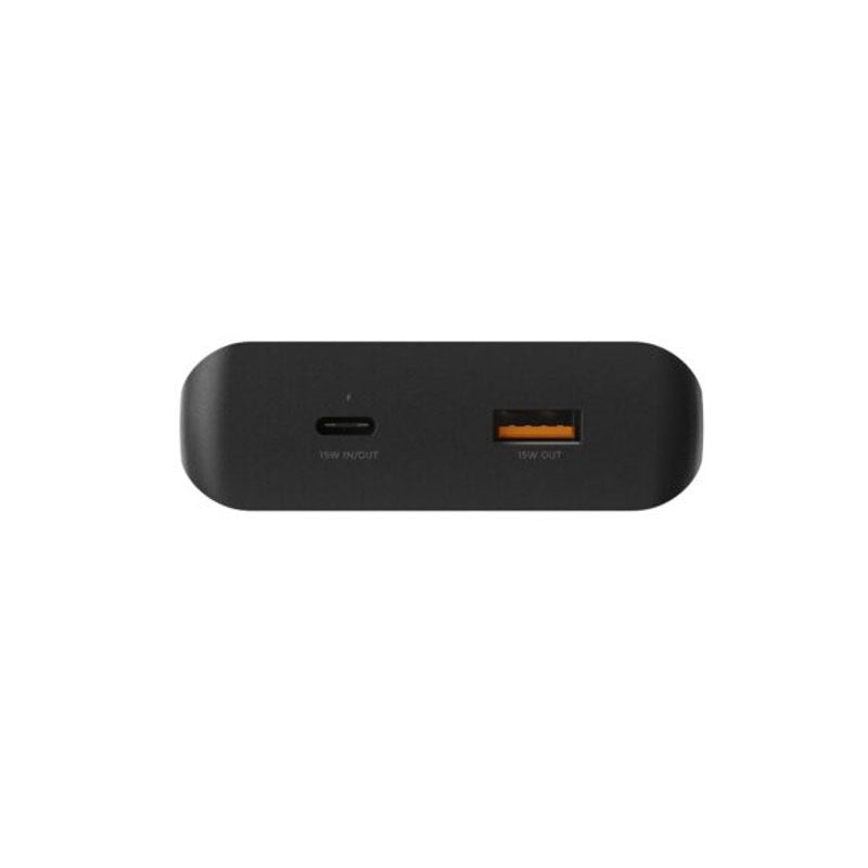 Xtorm 15W Solcelle PowerBank m. 1x USB-A & 1x USB-C - 10.000 mAh / Lommelygte - Sort