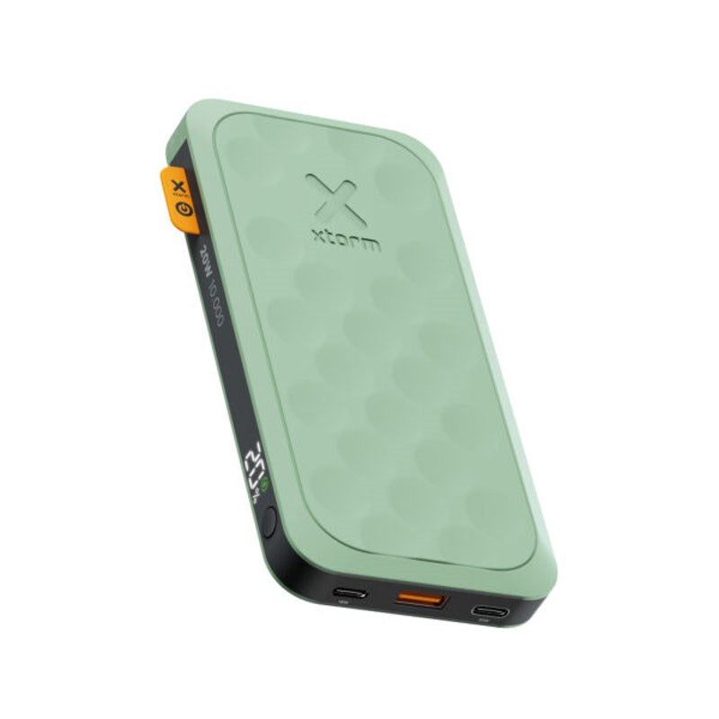 Xtorm 20W PowerBank m. 1x USB-A & 2x USB-C - 10.000 mAh - Grøn