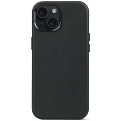Decoded iPhone 15 Læder Cover - MagSafe Kompatibel - Black