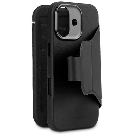 Decoded iPhone 17 Textured Detachable Wallet Silikone Cover - MagSafe Kompatibel - Phantom Black