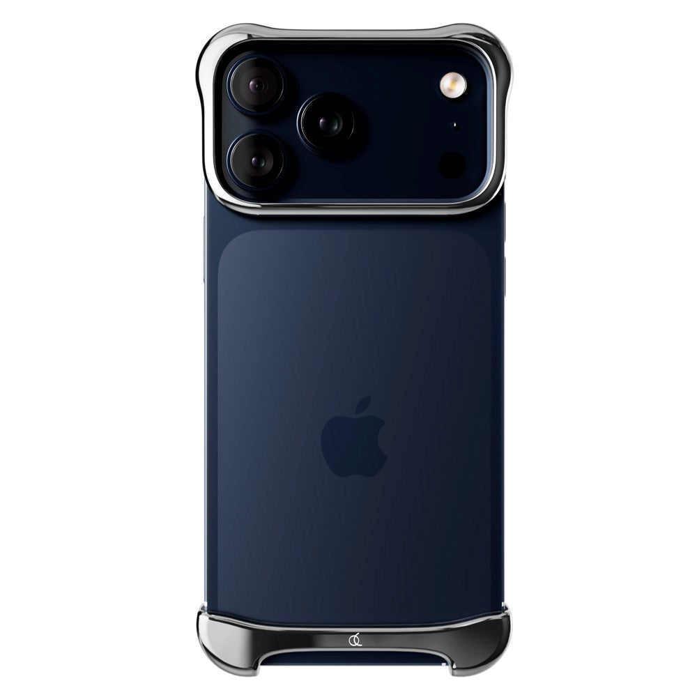 iPhone 17 Pro Max Arc Pulse Aluminum Bumper Cover - Silver - (DEMO)
