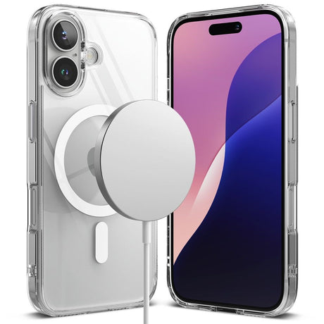 iPhone 16 Ringke Fusion Cover - MagSafe Kompatibel - Gennemsigtig