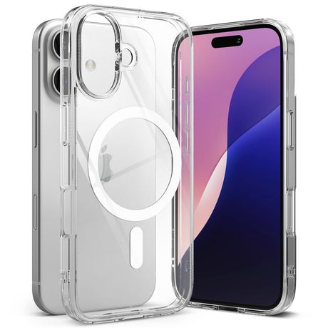 iPhone 16 Ringke Fusion Cover - MagSafe Kompatibel - Gennemsigtig