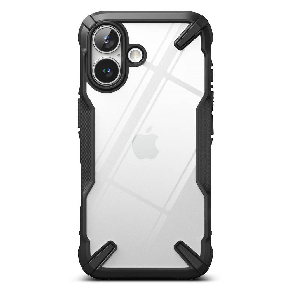 iPhone 16 Ringke Fusion X Cover - Gennemsigtig / Sort