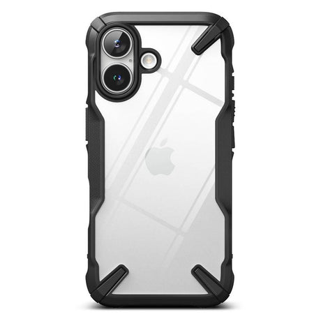 iPhone 16 Ringke Fusion X Cover - Gennemsigtig / Sort