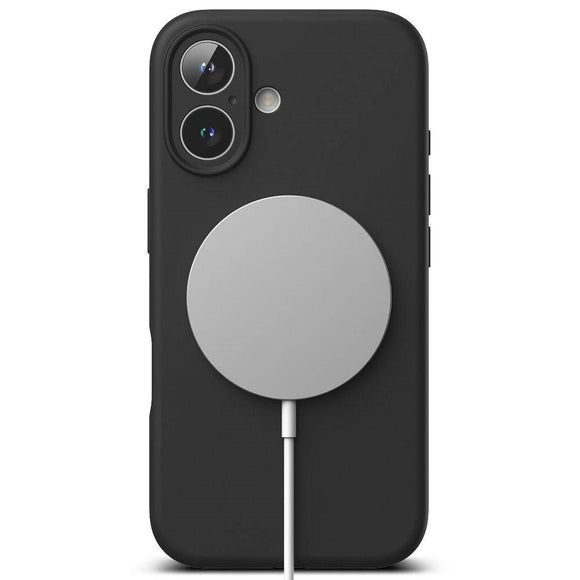 iPhone 16 Ringke Silikone Cover - MagSafe Kompatibel - Sort
