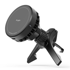Ringke QI2 Magnetisk Trådløs Mobiloplader til Bil - MagSafe Kompatibel - Sort