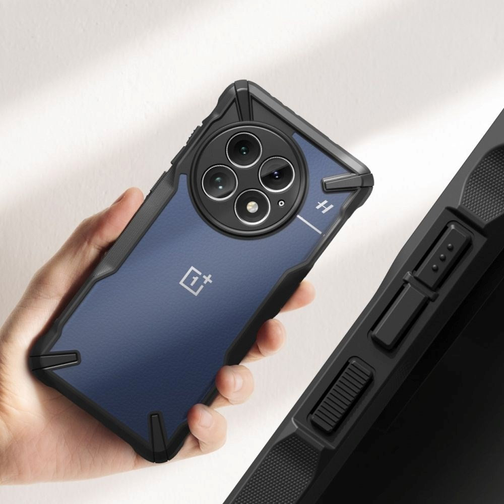 OnePlus 13 Ringke Fusion X Cover - Sort / Gennemsigtig
