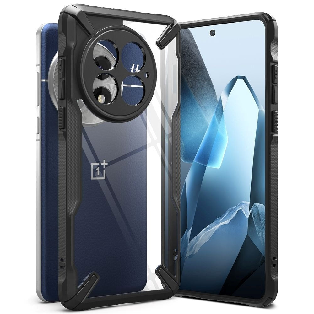 OnePlus 13 Ringke Fusion X Cover - Sort / Gennemsigtig
