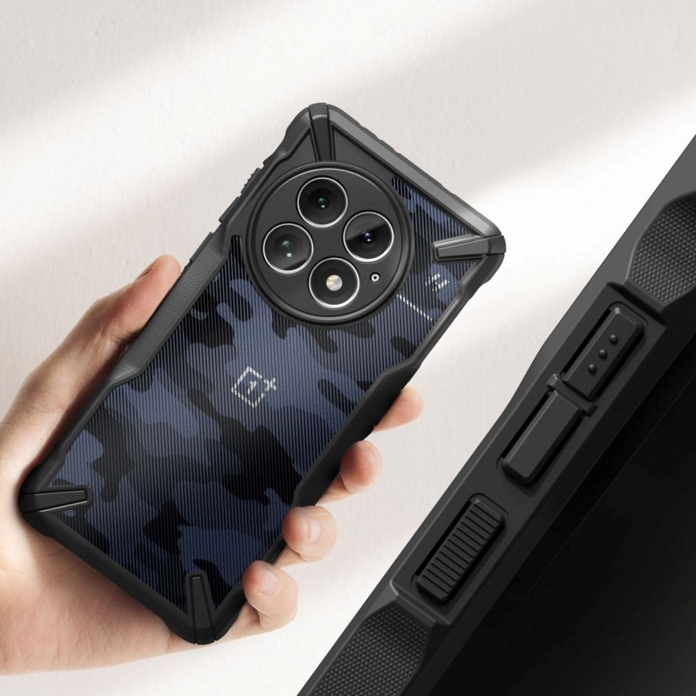 OnePlus 13 Ringke Fusion X Cover - Sort / Camouflage