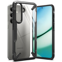 Samsung Galaxy S25 Ringke Fusion X Cover - Gennemsigtig / Sort