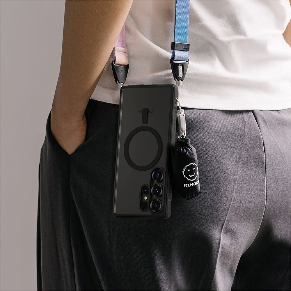 Samsung Galaxy S25 Ultra Ringke Fusion Bold Cover - MagSafe Kompatibel - Gennemsigtig / Sort