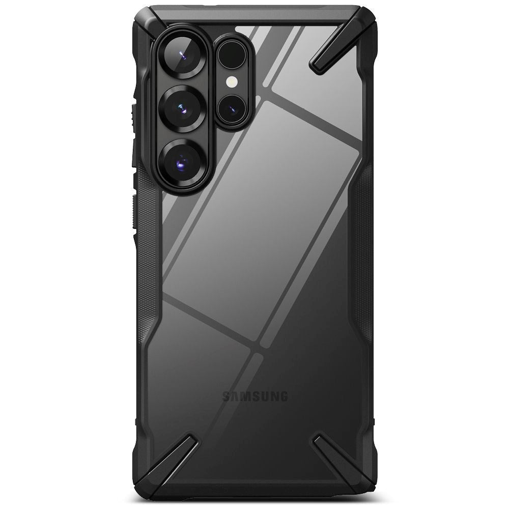 Samsung Galaxy S25 Ultra Ringke Fusion X Cover - Gennemsigtig / Sort