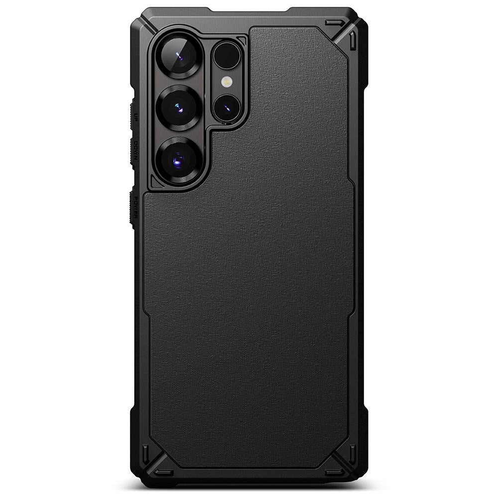 Samsung Galaxy S25 Ultra - Ringke Rugged Gear Plastik Cover - Sort