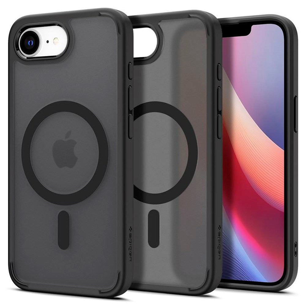 iPhone 17e / 16e Spigen Crystal Hybrid Cover - MagSafe Kompatibel - Sort