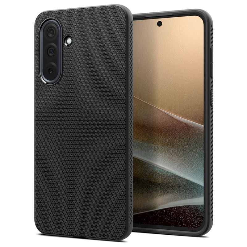 Samsung Galaxy A36 (5G) Spigen Liquid Air - Fleksibelt Plastik Cover - Mat Sort