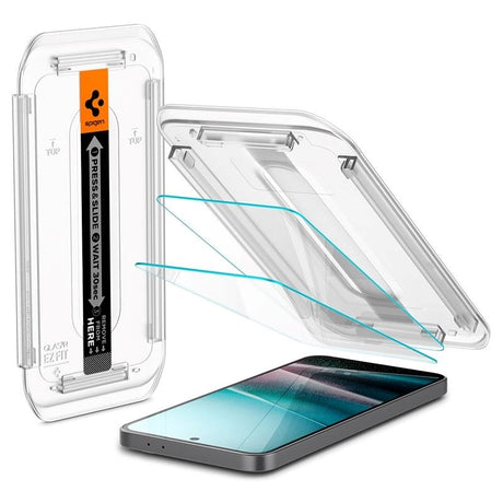 Samsung Galaxy A37/A36 (5G) Spigen EZ Fit Glas tR Skærmbeskyttelse - 2 stk - Case Friendly - Gennemsigtig