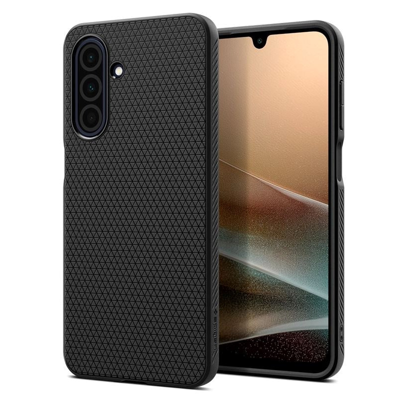 Samsung Galaxy A26 (5G) Spigen Liquid Air - Fleksibelt Plastik Cover - Mat Sort