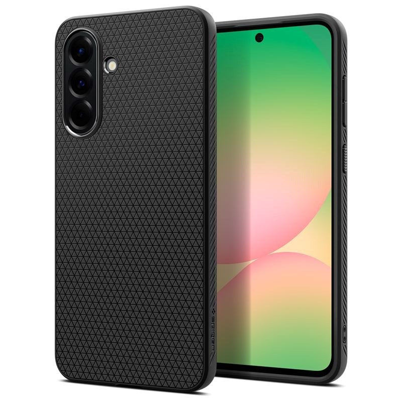 Samsung Galaxy A56 (5G) Spigen Liquid Air - Fleksibelt Plastik Cover - Mat Sort