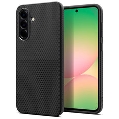 Samsung Galaxy A56 (5G) Spigen Liquid Air - Fleksibelt Plastik Cover - Mat Sort