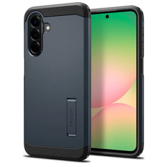 Samsung Galaxy A56 (5G) Spigen Tough Armor Cover m. Kickstand - Metal Slate