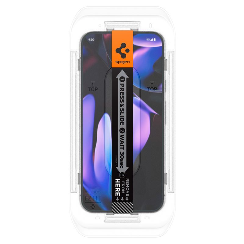Spigen Google Pixel 9 Pro XL EZ Fit Privacy Skærmbeskyttelse 2-Pack - Gennemsigtig / Sort