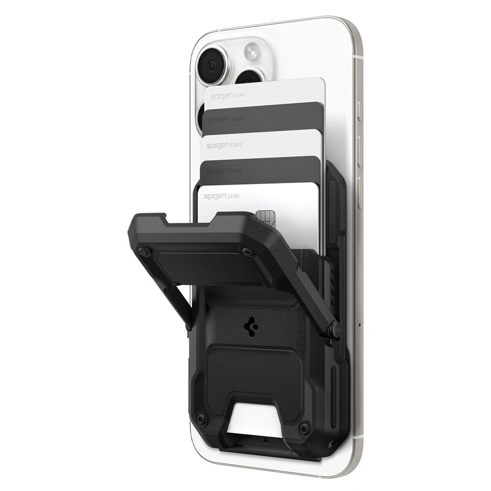 Spigen Tough Armor Pro Kortholder - MagSafe Kompatibel - Sort