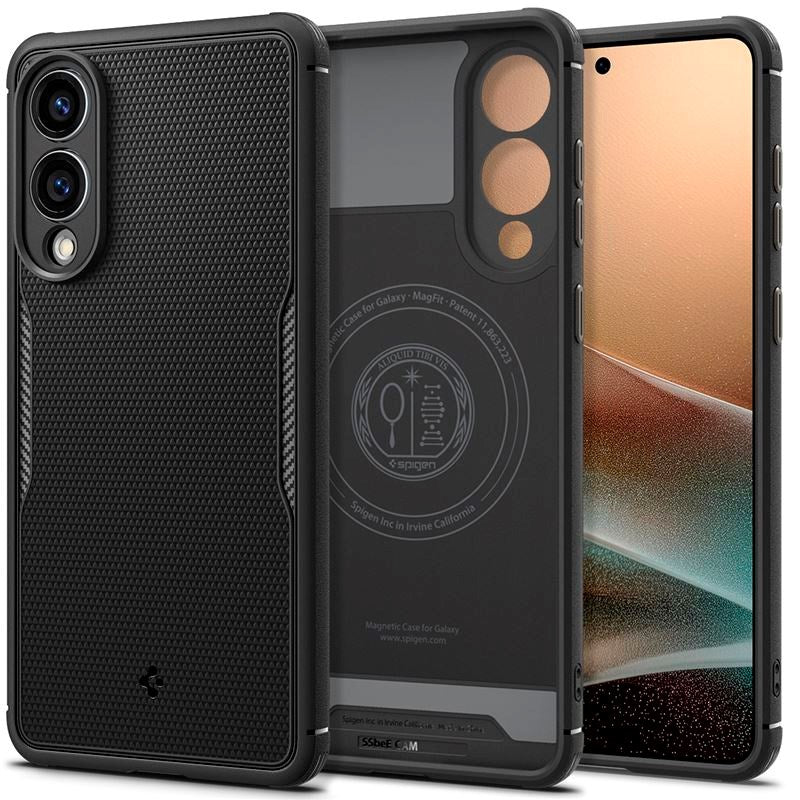 Samsung Galaxy S25 Edge Spigen Core Armor Cover - MagSafe Kompatibel - Mat Sort