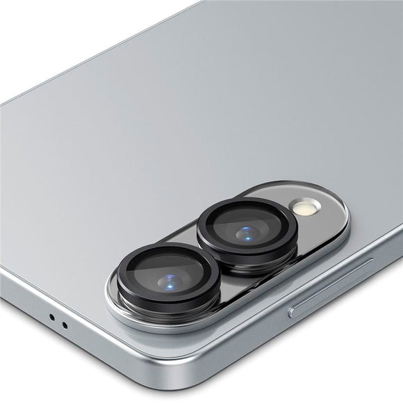 Samsung Galaxy S25 Edge Spigen EZ Fit. tR Optik Pro Kameralinse Beskyttelsesglas - 2 stk - Sort