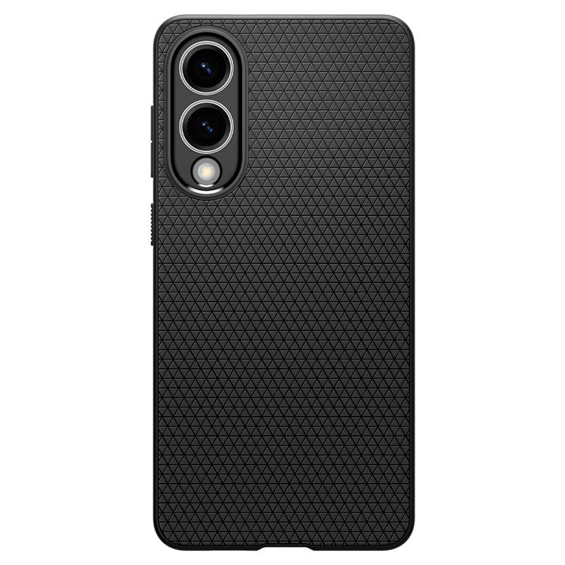 Samsung Galaxy S25 Edge Spigen Liquid Air - Fleksibelt Plastik Cover - Sort