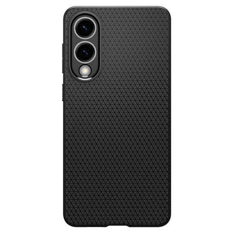 Samsung Galaxy S25 Edge Spigen Liquid Air - Fleksibelt Plastik Cover - Sort