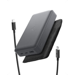 Spigen Essential 30.000mAh Powerbank m. 2 x USB-C - 1 x USB-A - 30W - Grå