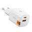 Spigen Essential 35W Vægoplader m. 1 x USB-C & 1 x USB-A - Hvid