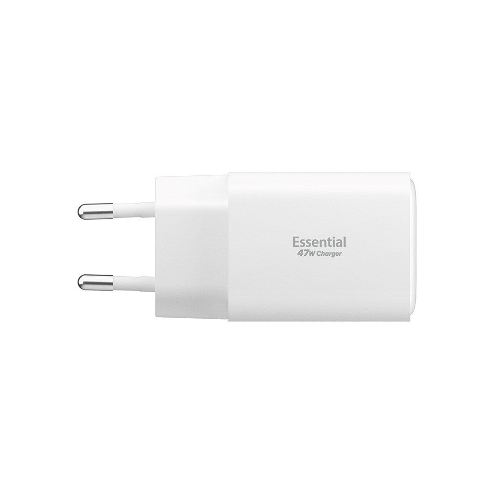 Spigen Essential 47W Vægoplader m. 2 x USB-C & 1 x USB-A - Hvid