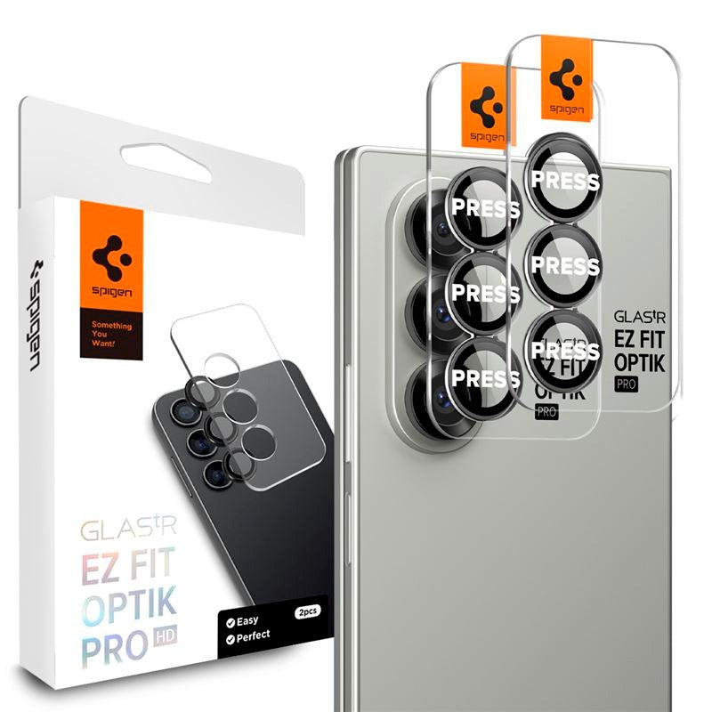 Samsung Galaxy Z Fold7 Spigen Glass tR EZ Fit Optik Pro HD - 2 stk - Sort