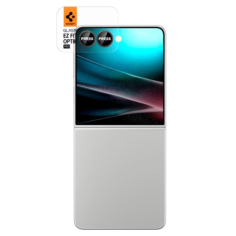 Samsung Galaxy Z Flip7 Spigen Glass tR EZ Fit Optik Pro HD - 2 stk - Sort