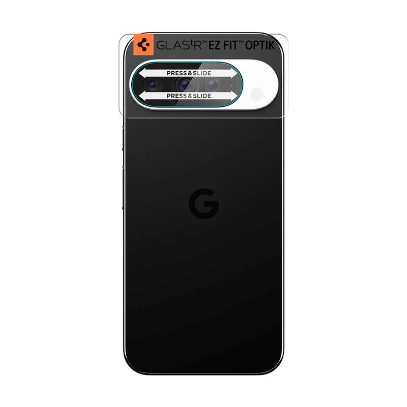 Google Pixel 10 Pro Spigen Glass tR EZ Fit Optik Kameralinsebeskyttelsesglas - 2 stk - Gennemsigtig