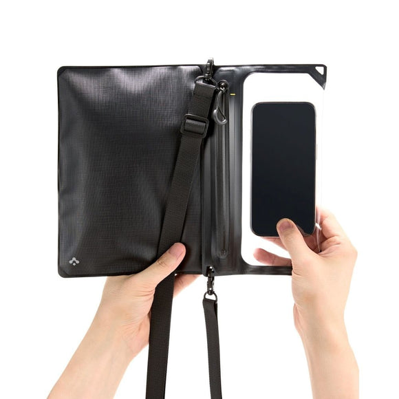 Spigen Aqua Shield 2-i-1 Vandtæt Etui m. Strop - Sort / Gennemsigtig