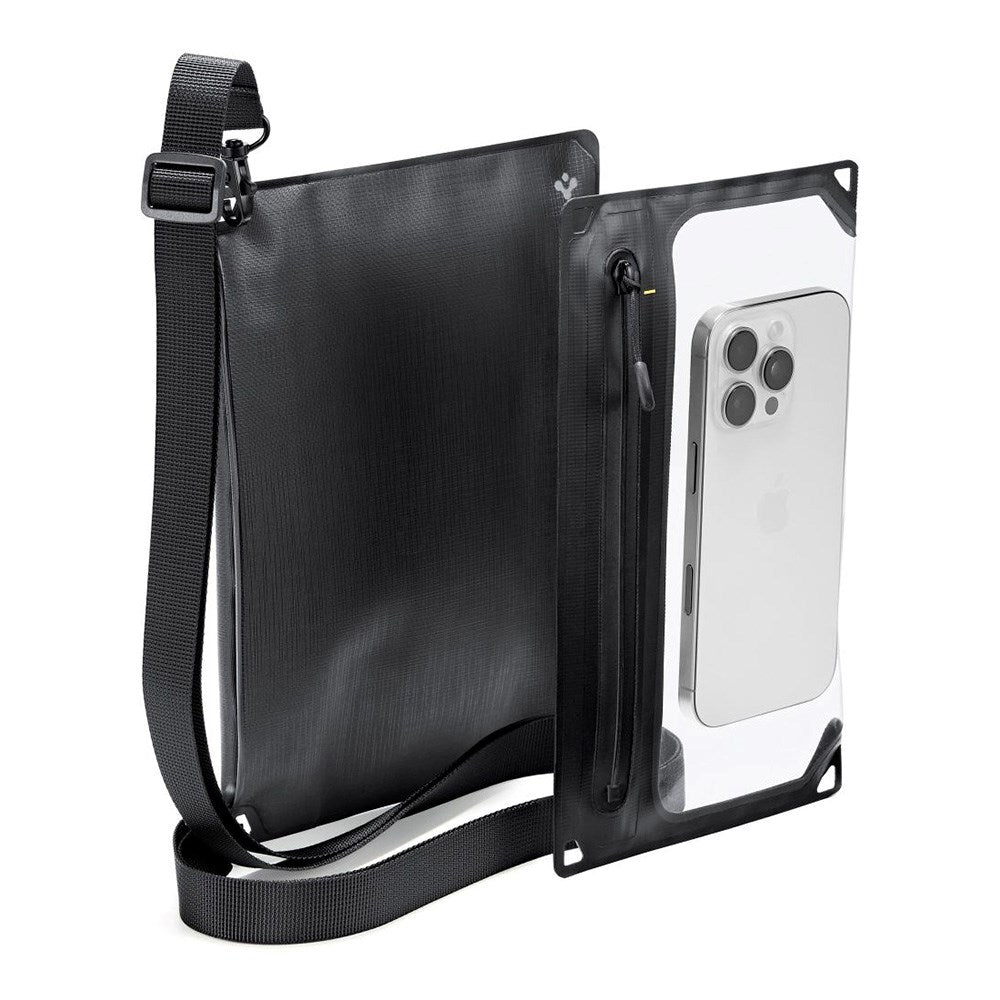 Spigen Aqua Shield 2-i-1 Vandtæt Etui m. Strop - Sort / Gennemsigtig